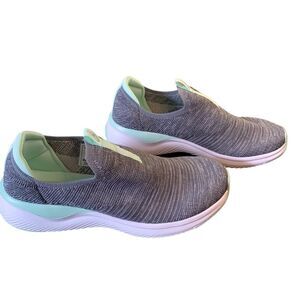 MTA Sport Trevor II Mesh Sneakers Grey/Mint Casual Pull On Shoes Size 8